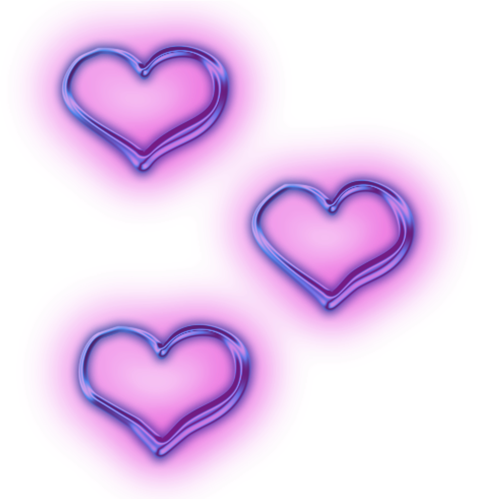 Transparent Purple Hearts Clipart - Purple Aesthetic Hearts Png, Png Download PNG with transparent background