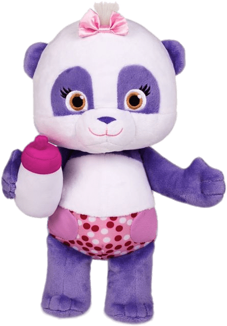 Purple Panda Plush Toy