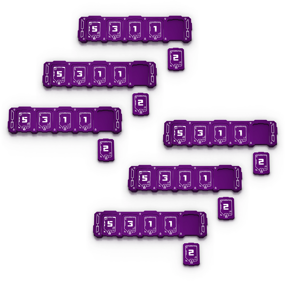 Purple Pills Blister Pack5311 PNG with transparent background