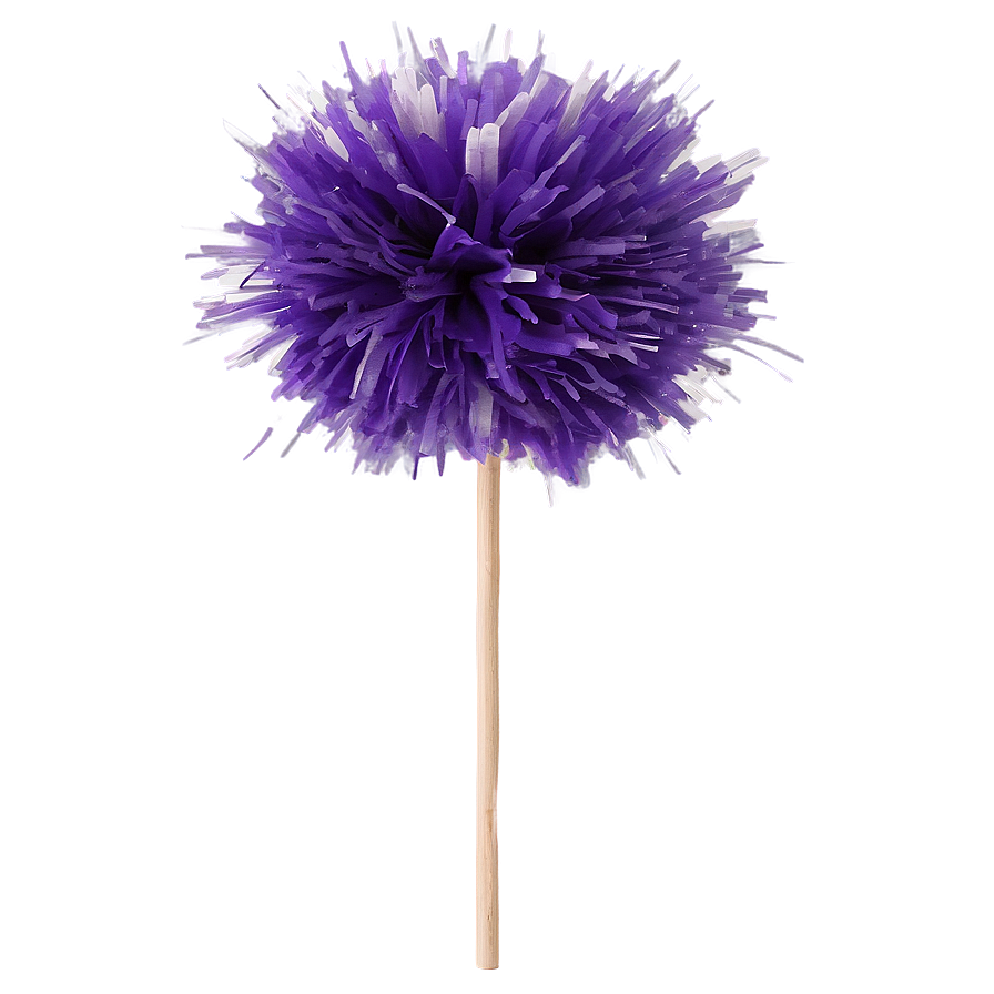 Purple Pom Poms Png Lbx99