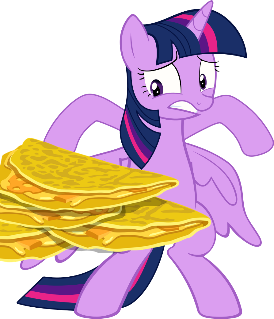 Purple_ Pony_ Holding_ Pancakes