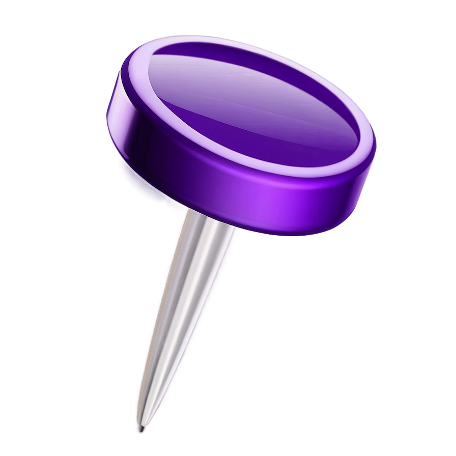 Purple Push Pin Png 05252024