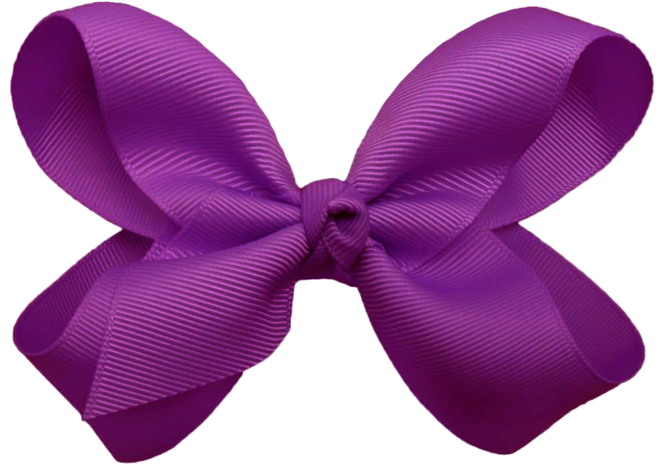 Purple Hair Bow Png, Transparent Png PNG with transparent background