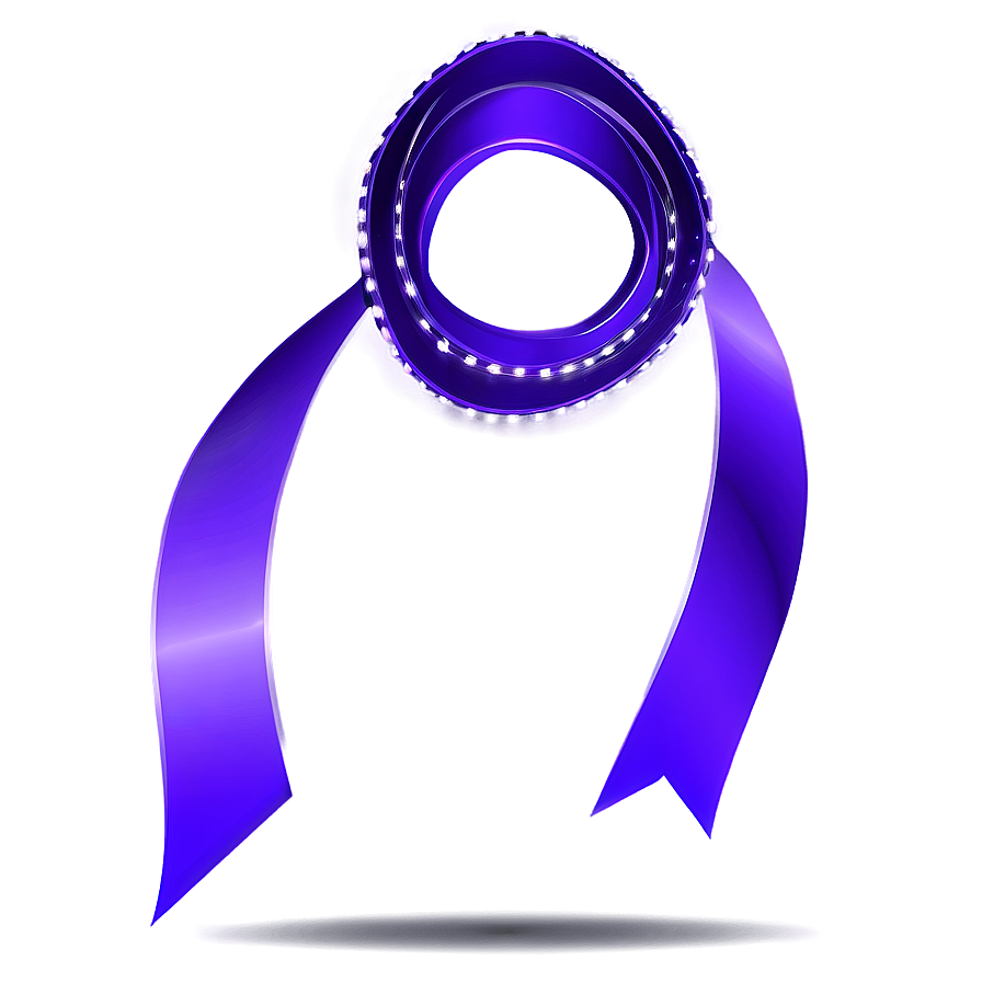 Purple Ribbon Clipart Png 06242024