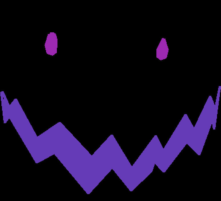 Purple Roblox Face Graphic PNG image with a transparent background, free high-resolution download