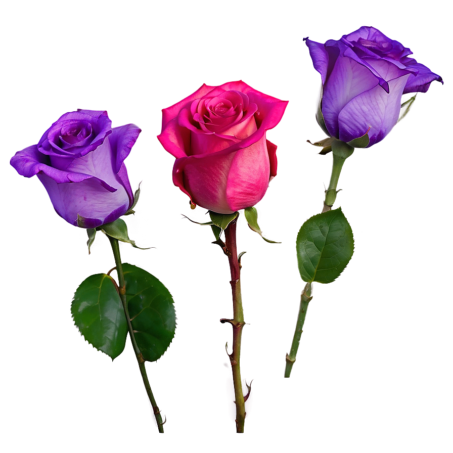 Purple Rose Petals Png Xbn80