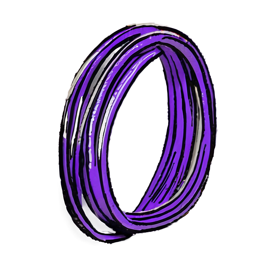 Purple Rubber Bands Png 06132024