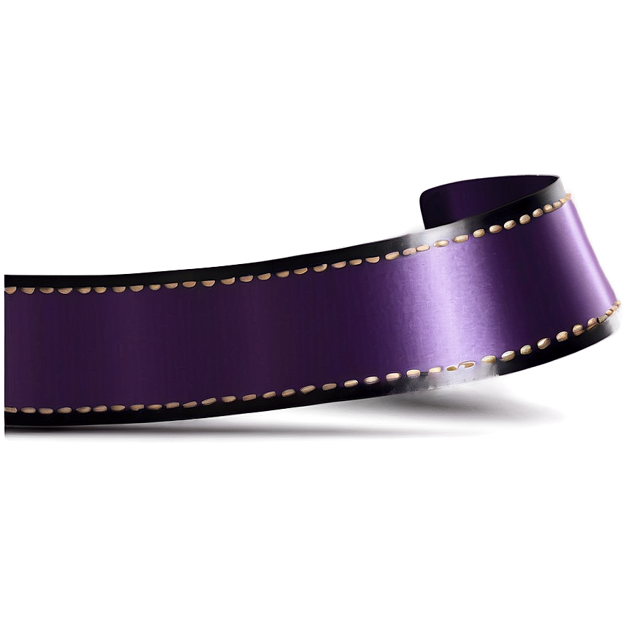 Purple Satin Ribbon Border Png 06262024