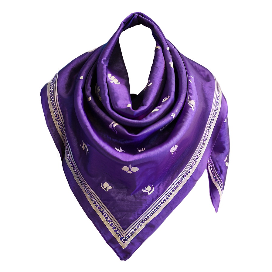 Purple Silk Bandana Png 05242024