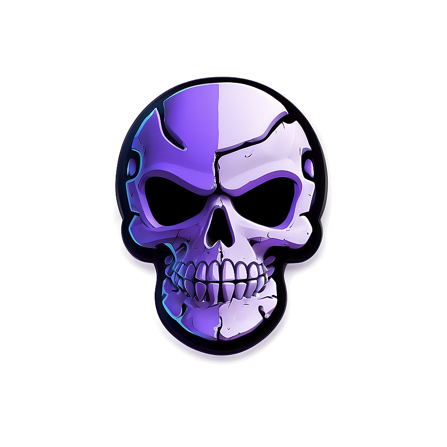 Purple Skull Trooper Fortnite Emblem Png Heu30