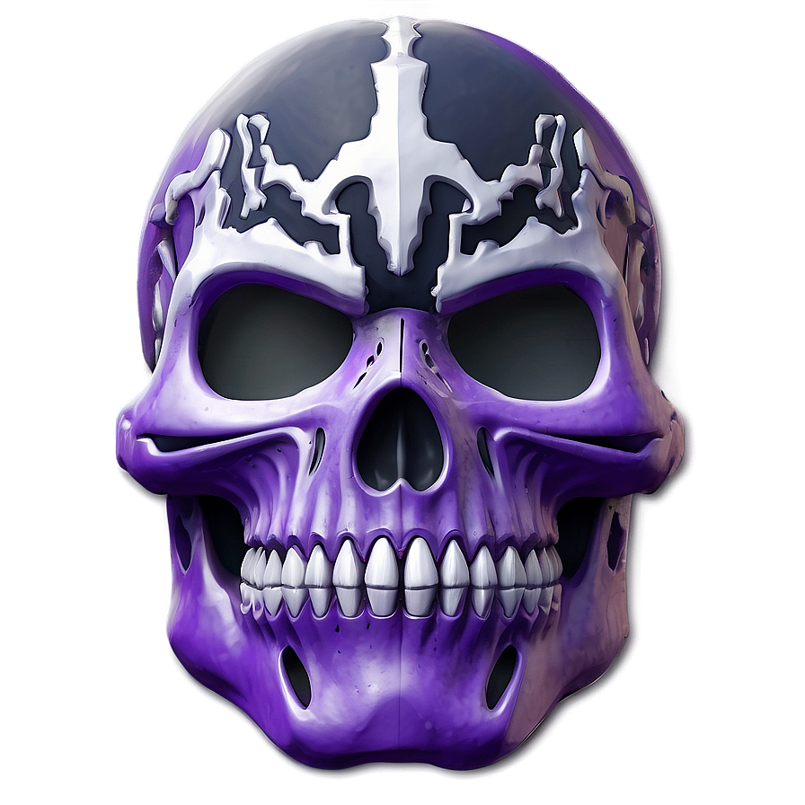 Purple Skull Trooper Gaming Icon Png Akd85