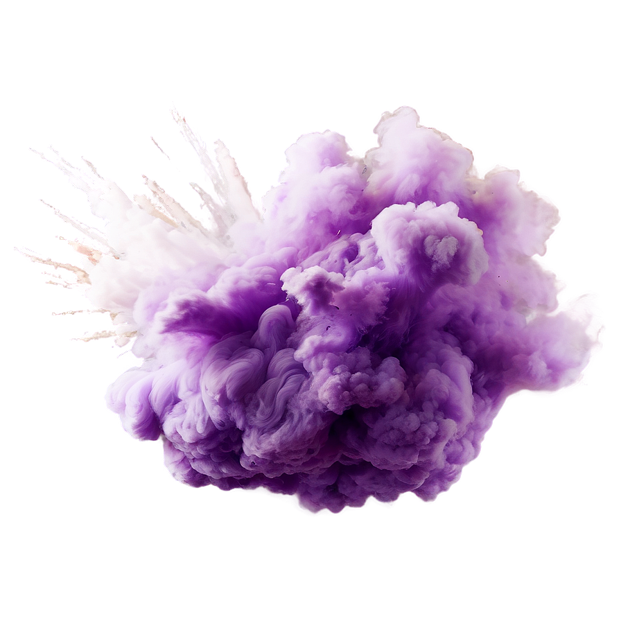 Purple Smoke Explosion Png Ifp