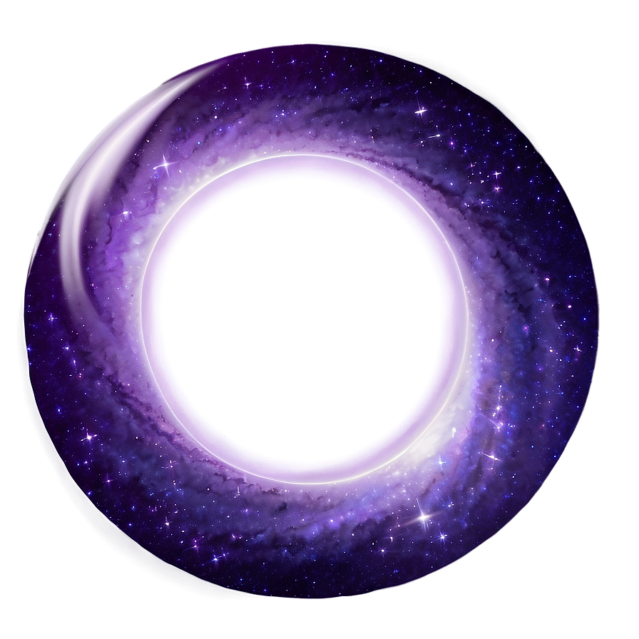 Purple Space Galaxy Border Png Asp