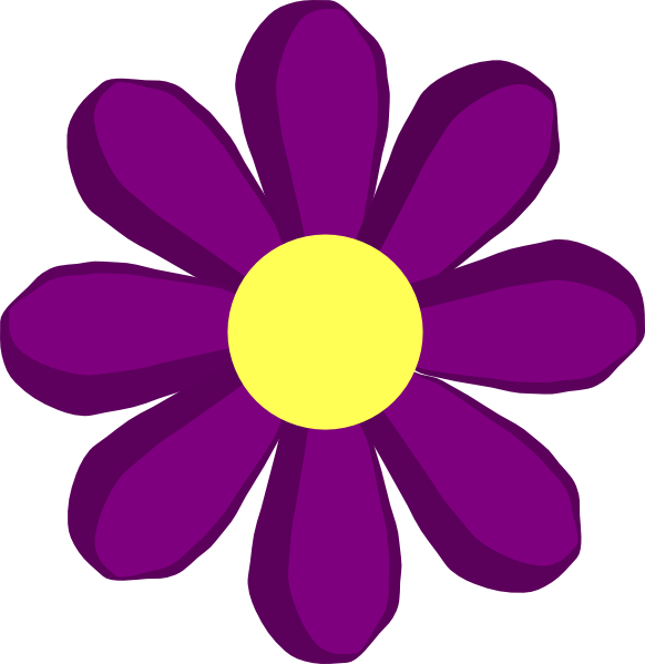 Purple Spring Flower Svg Clip Arts - Clip Art Spring Flower, HD Png Download PNG with transparent background