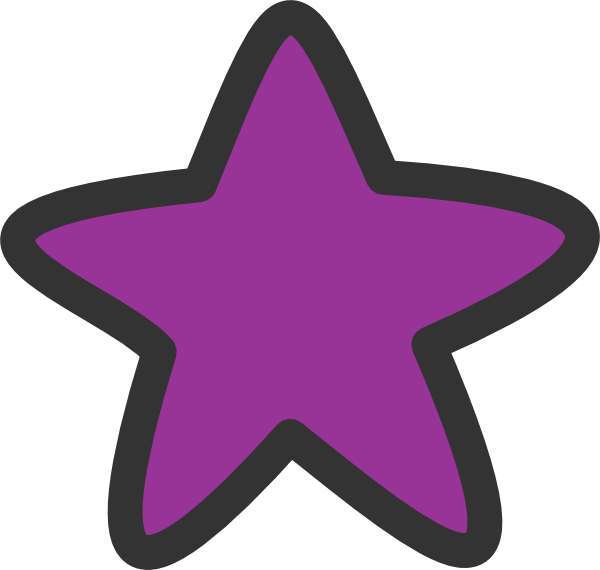 I Clipart Purple - Clip Art Purple Star, HD Png Download PNG with transparent background