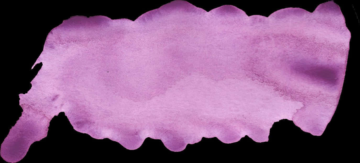 Purple Watercolor Splotch PNG with transparent background