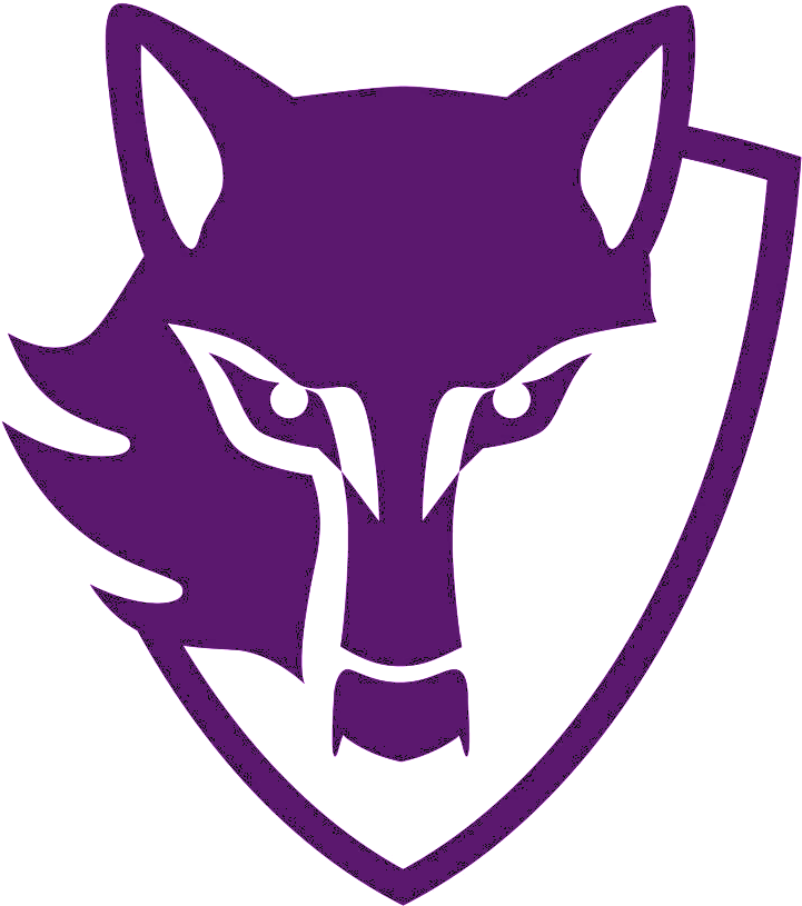 Purple Wolf Logo Vector