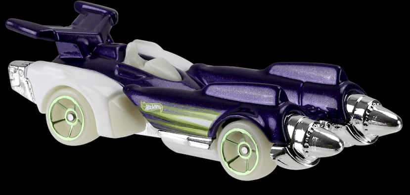 Purpleand White Rocket League Car