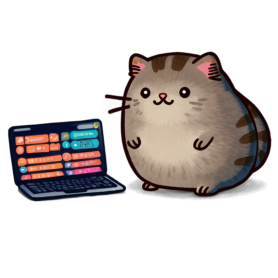 Pusheen As A Detective Png 06112024