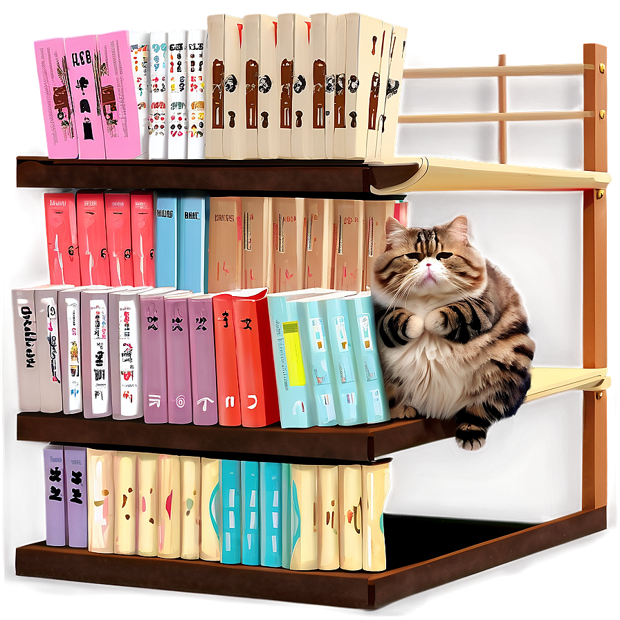 Pusheen Reading Book PNG 79 PNG with transparent background