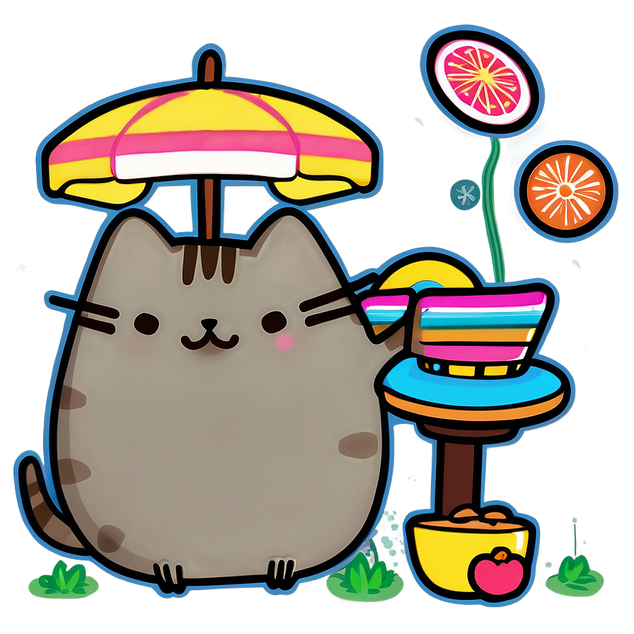 Pusheen Summer Fun PNG 21 PNG with transparent background