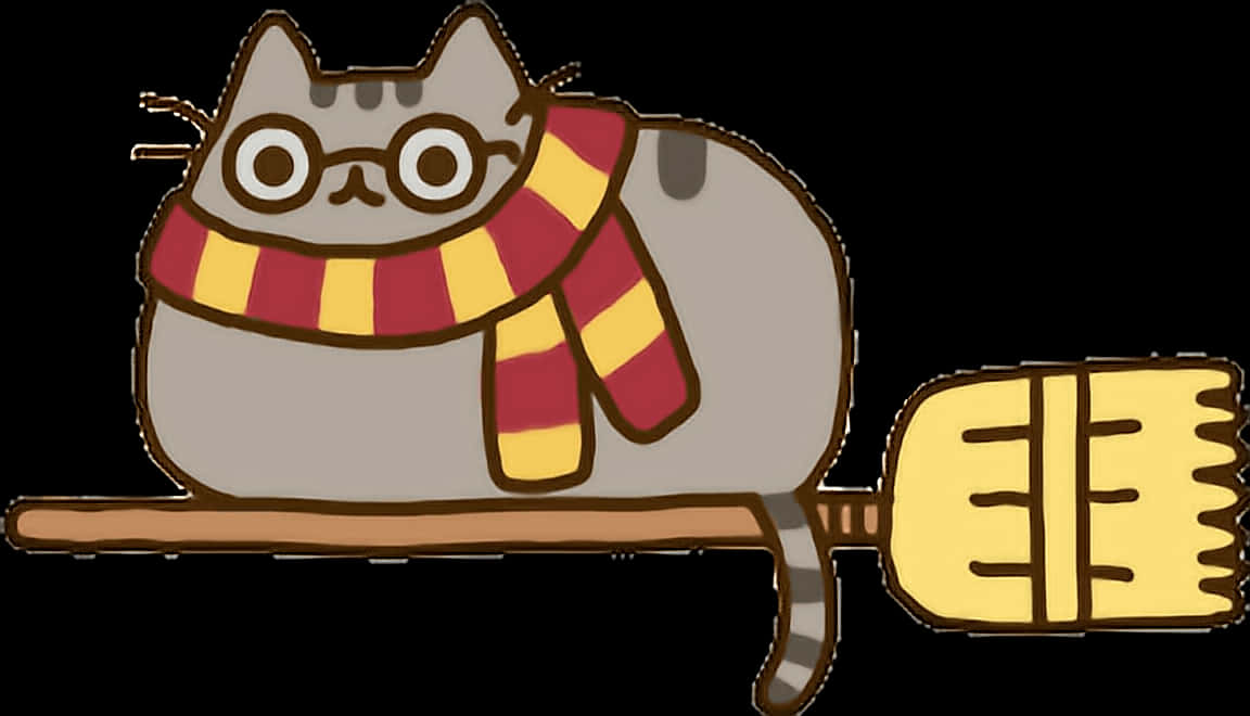 Pusheen Vector Harry Potter - Harry Potter Png Kawaii, Transparent Png PNG with transparent background