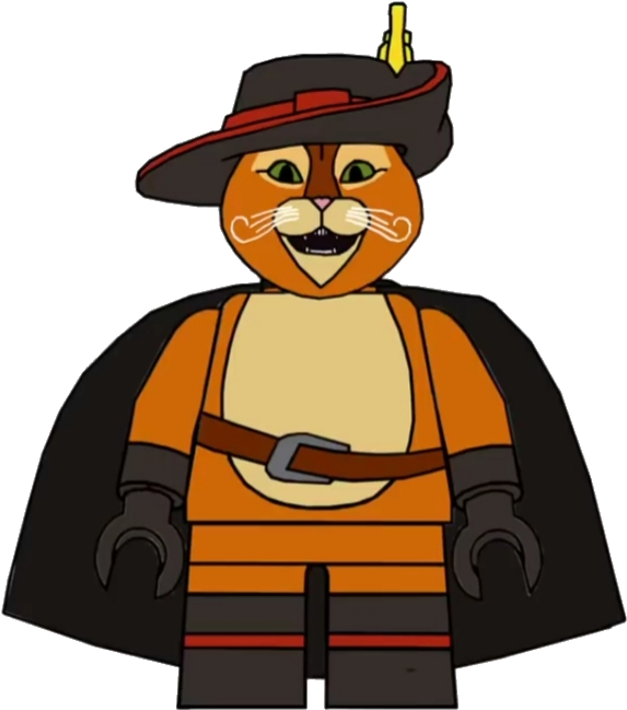 Puss In Boots Lego Figure Illustration