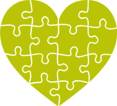 Puzzle Heart Illustration