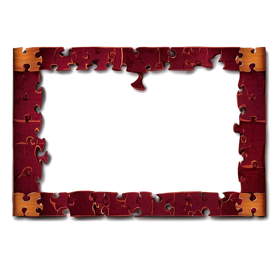 Puzzle Piece Picture Frame PNG 05042024 PNG image with a transparent background, free high-resolution download
