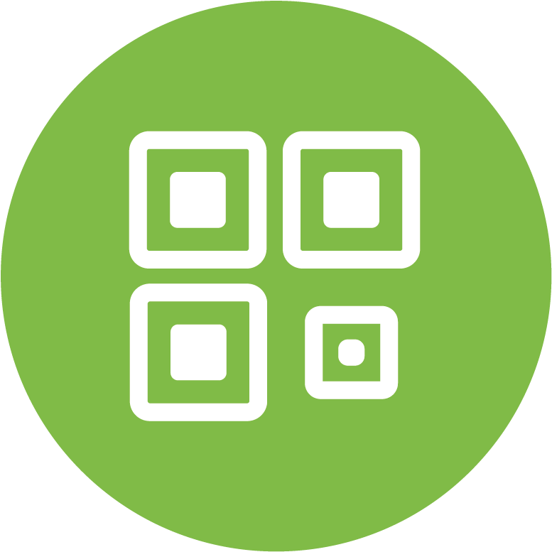 Q R Code Symbol Green Background