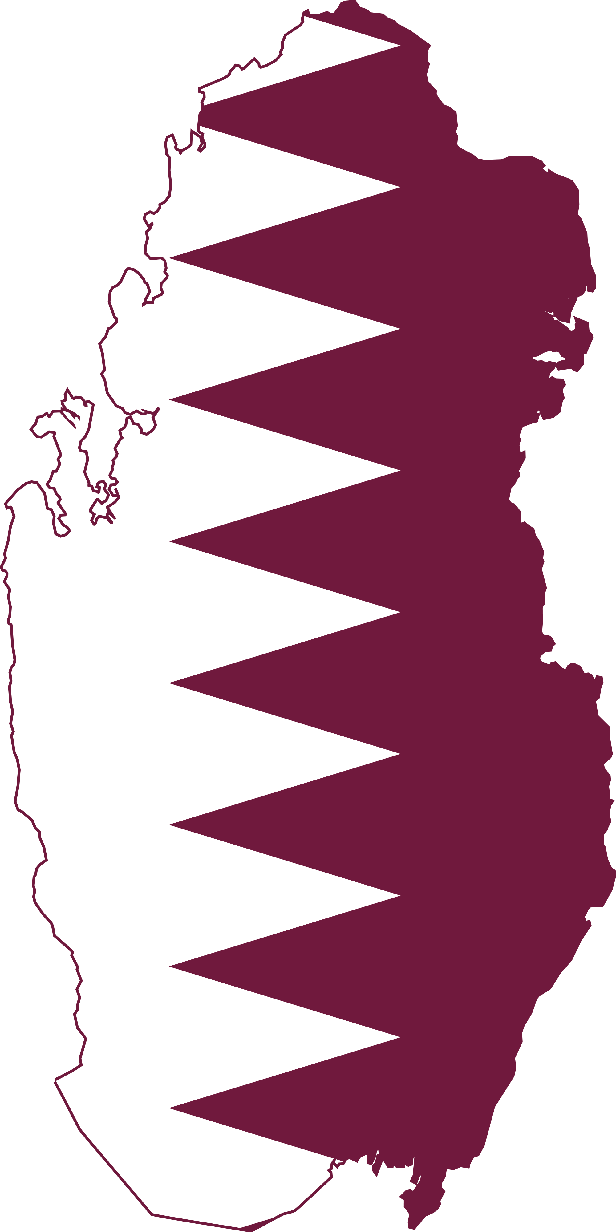 Qatar Flag Png Image Background - Qatar Flag Map, Transparent Png PNG with transparent background