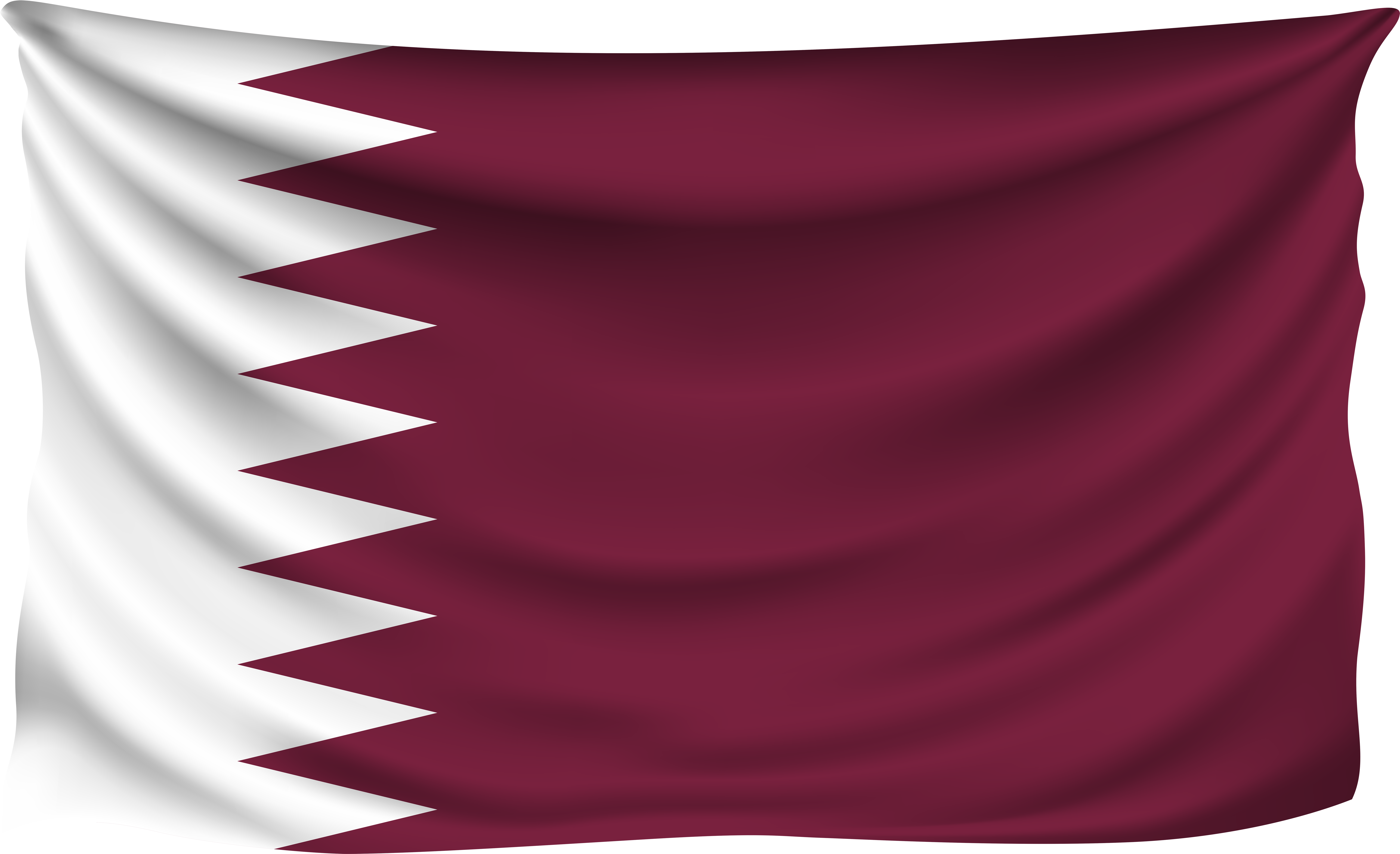Qatar Wrinkled Flag - Qatar Flag Images Download, HD Png Download PNG with transparent background