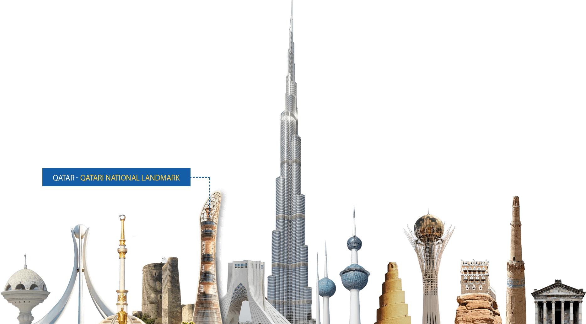 Qatari Landmarks Collage