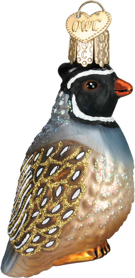 Quail Christmas Ornament