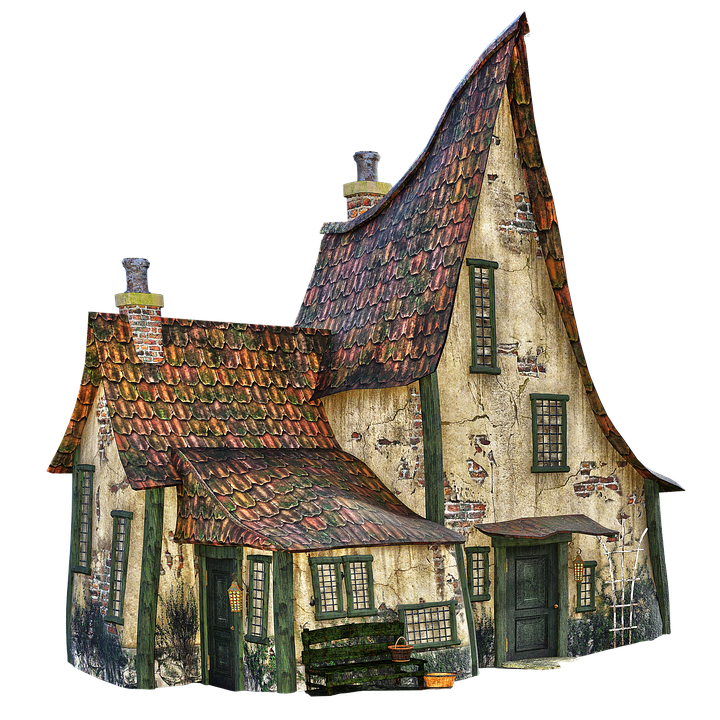 Halloween Village Houses PNG Isolated HD PNG with transparent background
