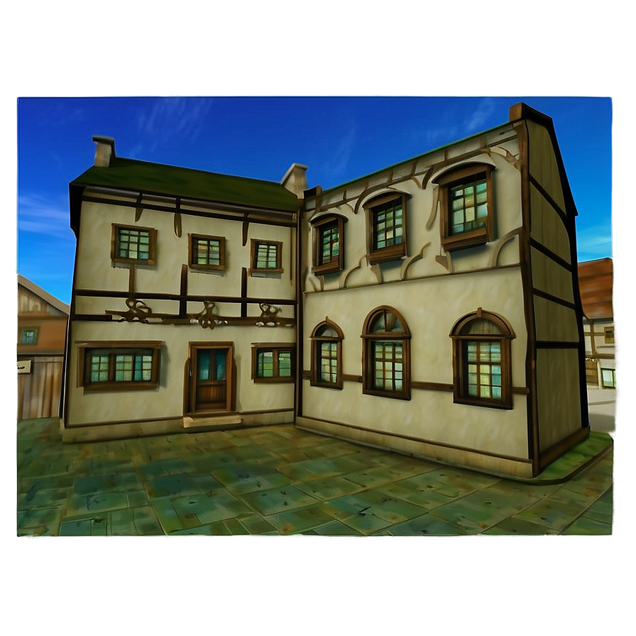 Quaint Town Square PNG nkw PNG with transparent background