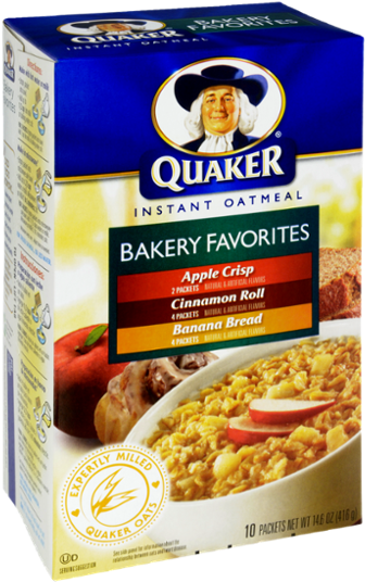 Quaker Instant Oatmeal Bakery Favorites Box