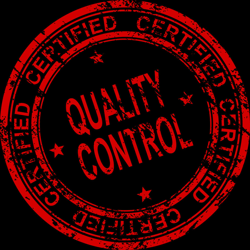Quality Control Certified Stamp PNG with transparent background