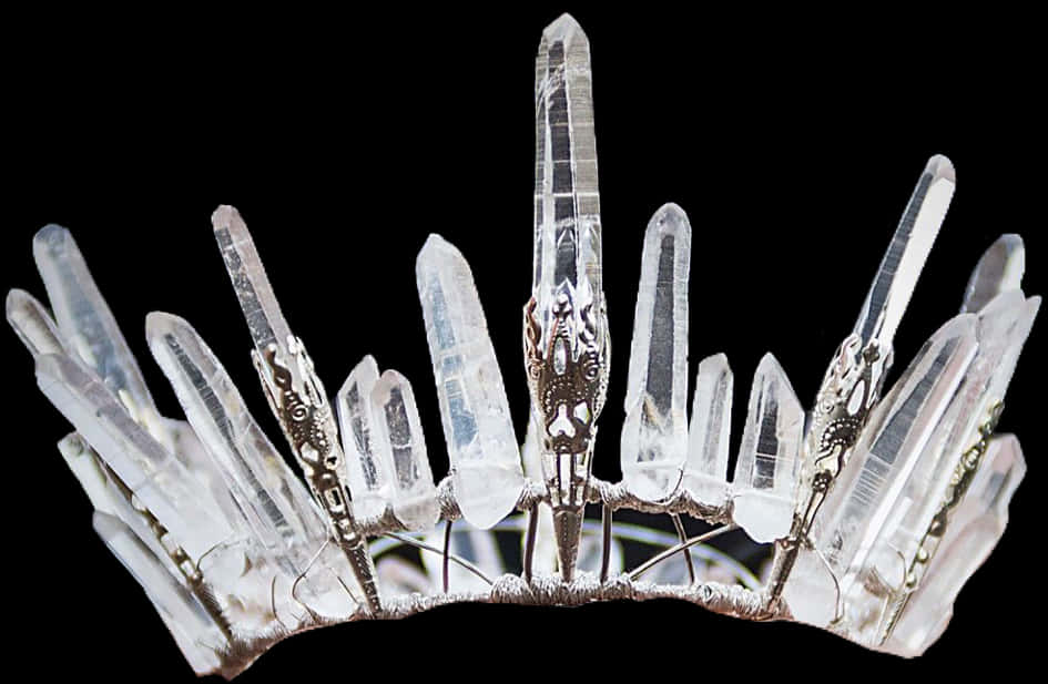 Quartz Crystal Crown Jewelry PNG with transparent background