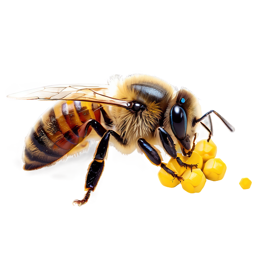 Queen Bee And Pollen Png 06262024