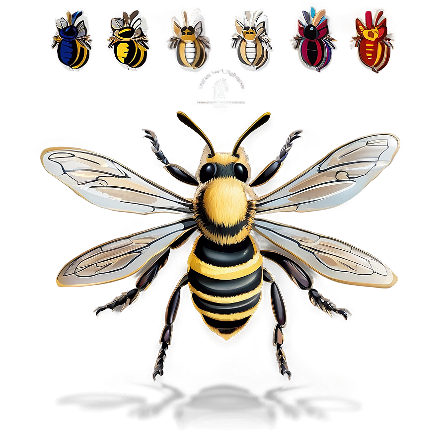 Queen Bee Illustration Png 06262024