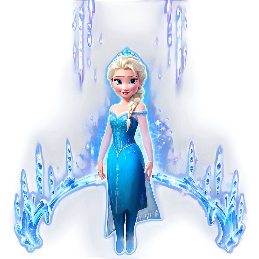 Queen Elsa Ice Magic PNG 05212024 PNG with transparent background