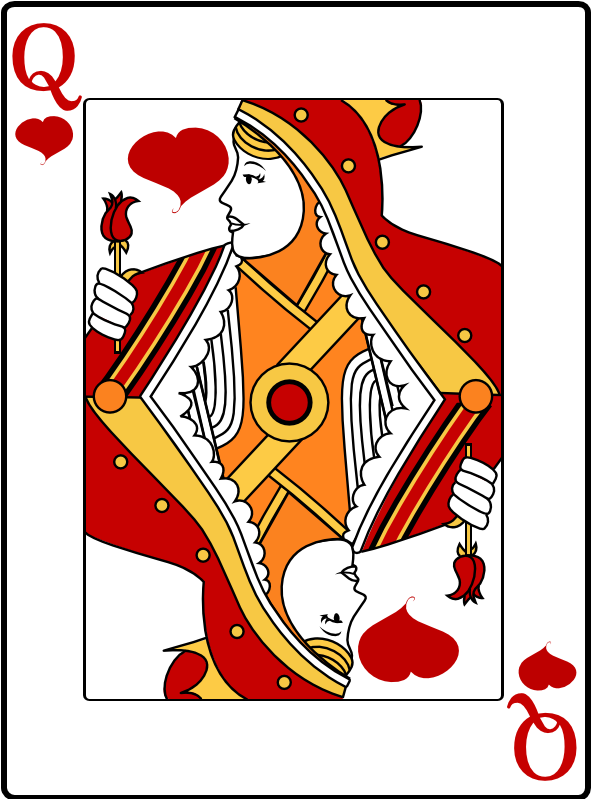 Queen Of Hearts - Card Queen Of Hearts, HD Png Download PNG with transparent background