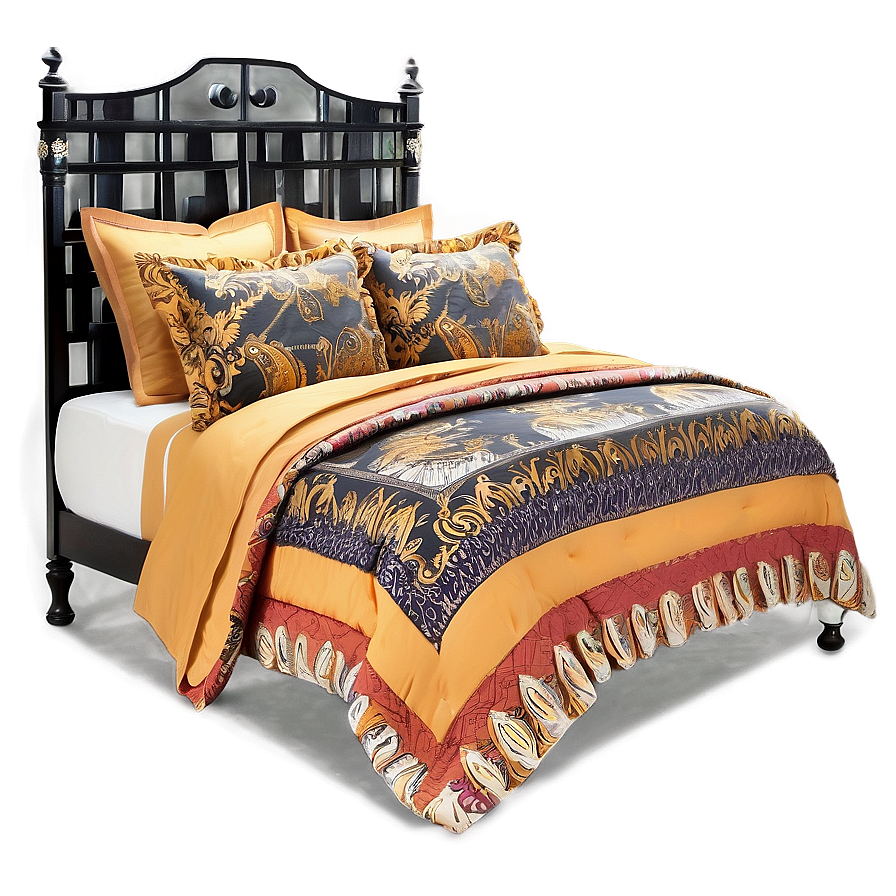 Queen Size Elegant Bedding PNG 18 PNG with transparent background