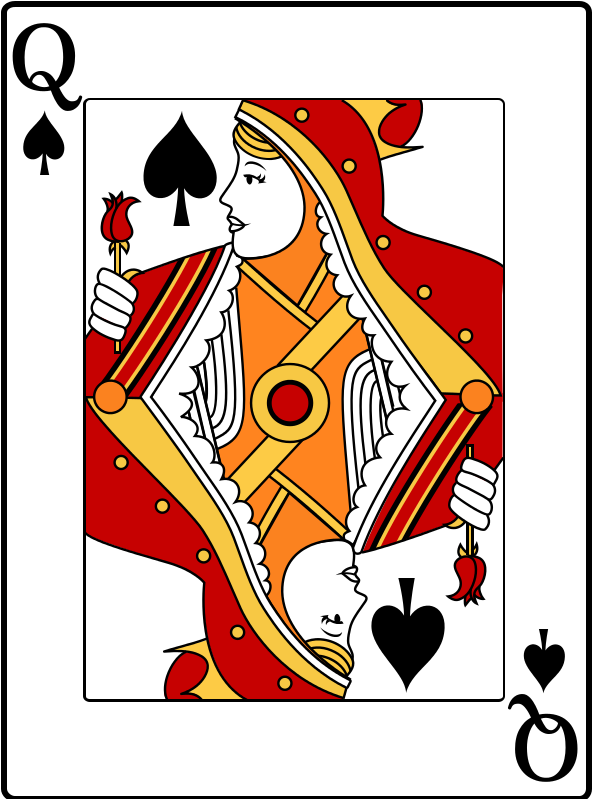 Queenof Spades Playing Card