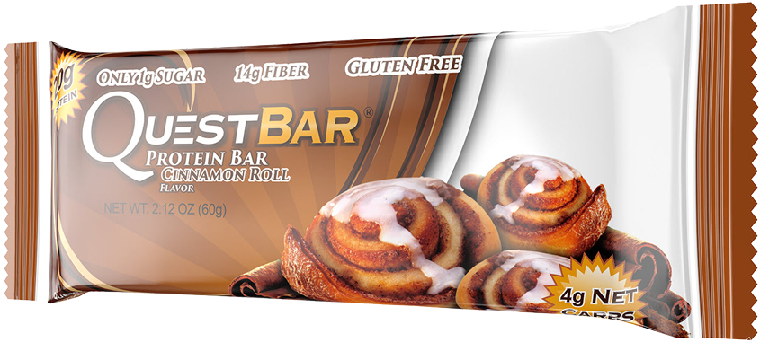 Healthy Office Snacks, Questbar Cinnamon Roll - Cinnamon Roll, HD Png Download PNG with transparent background