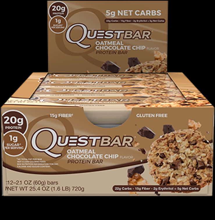 Picture Of Quest Bars - Quest Protein Bars Oatmeal Chocolate Chip, HD Png Download PNG image with a transparent background, free high-resolution download