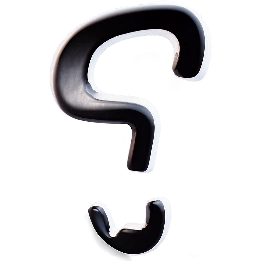 question mark d PNG with transparent background