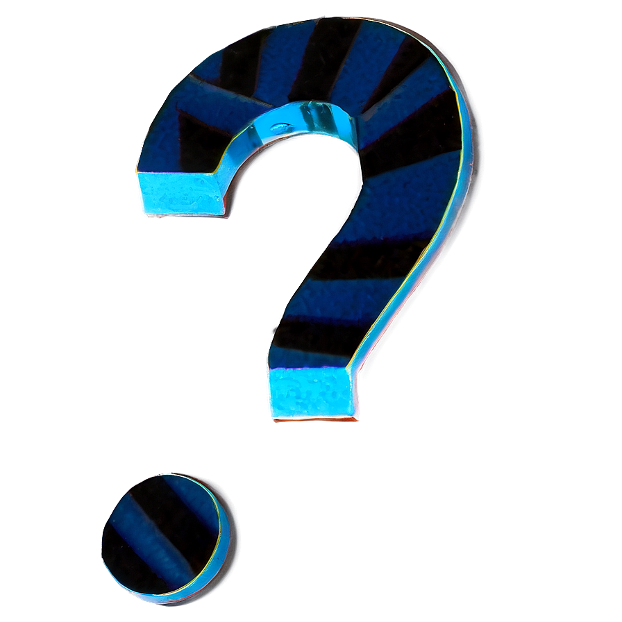 question mark d PNG with transparent background