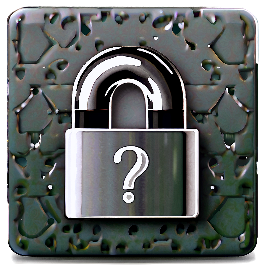 Question Mark In Lock Png 04292024